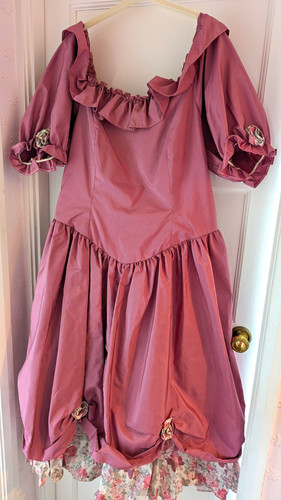 Vintage puff sleeve dusky rose - vintage,