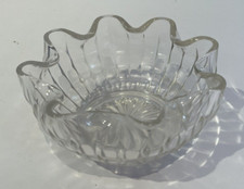 Vintage clear glass Scalloped