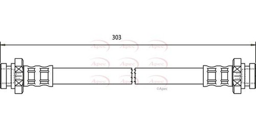 Apec rear brake hose for - apec,
