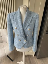 ZARA BLAZER SHORT JACKET BLUE