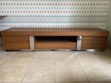 Fabulous Walnut & Steel TV Cabinet/Sideboard   Paid £1240   OFFERS WELCOME!!!