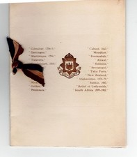 1918 East Surrey Regiment Christmas Card  photo of 1st Battn,