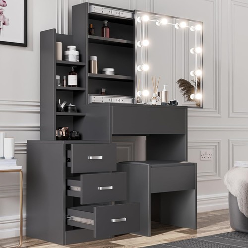 Dressing table with mirror and - table,