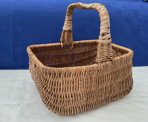 Vintage large wicker basket - vintage,