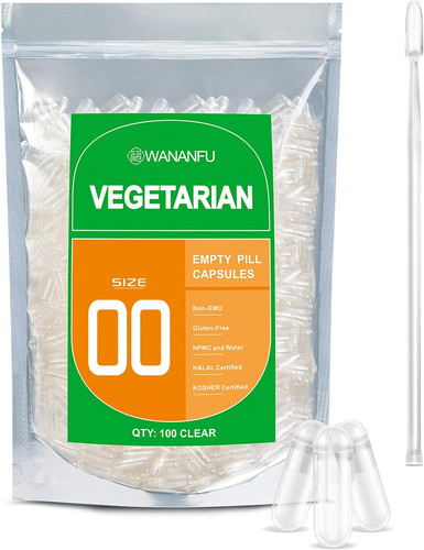 Wananfu size empty capsules - size, 00
