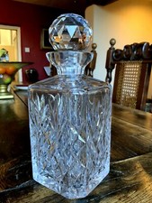 Superb Webb Corbett Slice Cut Decanter and Stopper