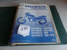 1982 1983 1984 1985 HONDA VF700S VF750S VF700C/750C Service Manual OEM in Binder