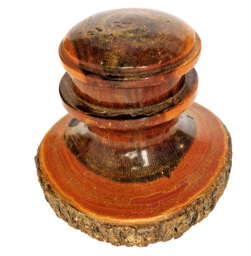 Vintage wooden candle holder