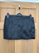 Black leather look faux - look,