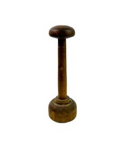Vintage antique wooden hat - wooden,