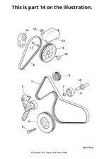 Jaguar Genuine Drive Belt