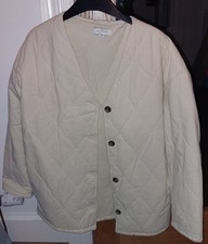 Topshop Women's Quilted Cream