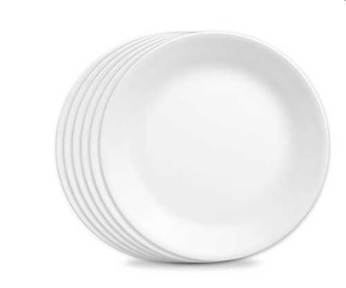 Corelle 6pk glass dinner - corelle, 10.3"