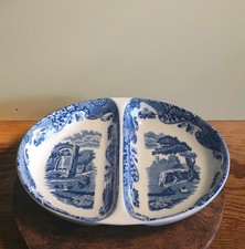 Spode Blue Italian Divided