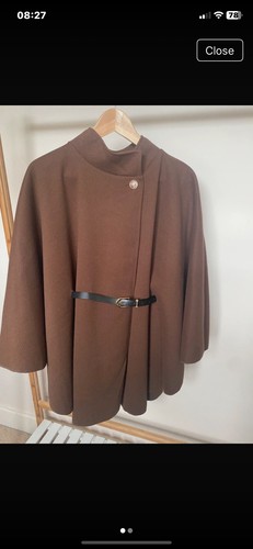 Gorgeous brown belted - brown, cape