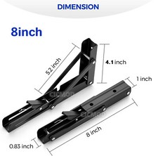 folding shelf bracket 2-10x