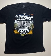 WWE Perth Elimination Chamber Black Size XL Extra large T-shirt 2024 Australia