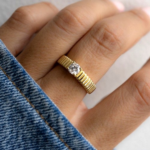 Round diamond men - diamond, men's