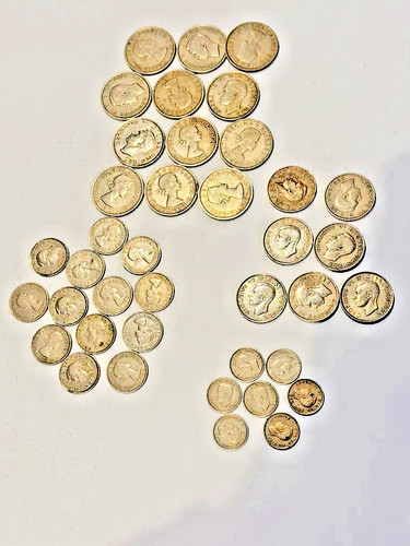 Pre decimal british coins - 39,