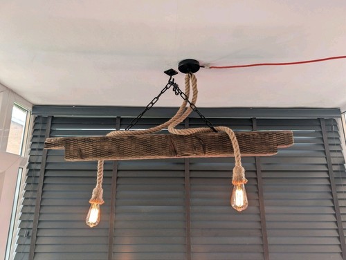 Rustic wooden beam rope - beam,