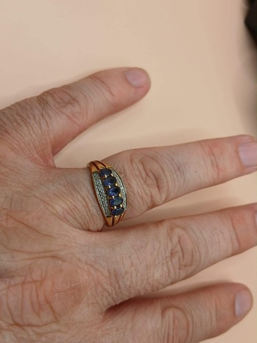 Carat gold tanzanite and - 9,
