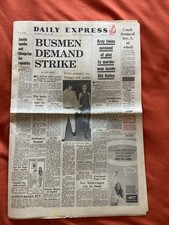 Kray Twins Accused Murder Buster Robbery Express July 18 1968 Original Newspaper