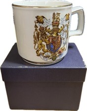 Prince Charles & Lady Diana Marriage Mug 1981 Boxed Wood & Sons
