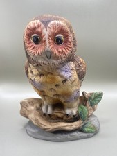Tawny Owl Bird Collectible Porcelain Figurine