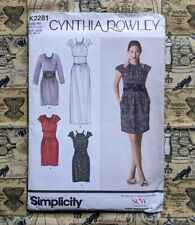 Simplicity Sewing Pattern 2281, Dress, Gathered Neck, Midi or Maxi, Size 6-14