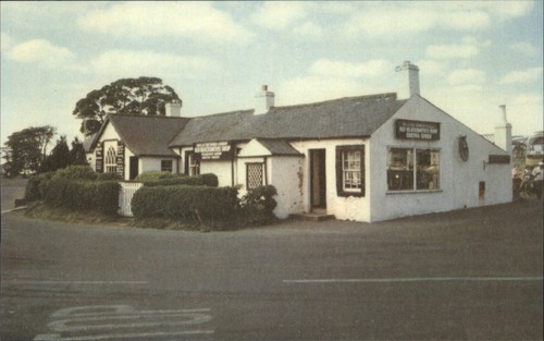 Vintage gretna green postcard - green,