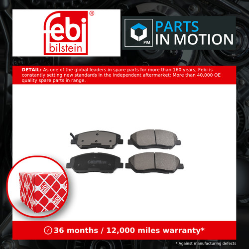 Brake pads set fits hyundai - fits,