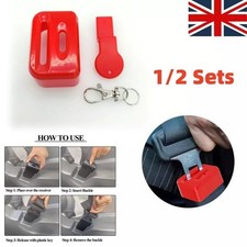1/2PCS Car Seat Belt Buckle Child Protect Lock Guard Baby Seat Secure Reusable