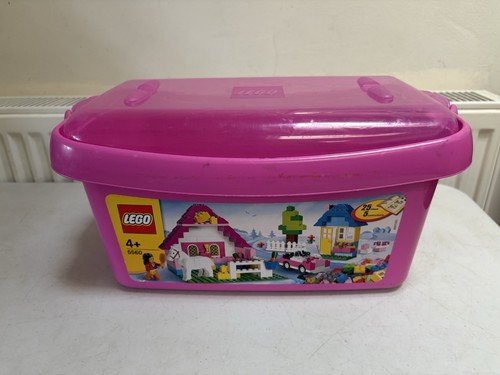 Lego pink brick box storage - lego,