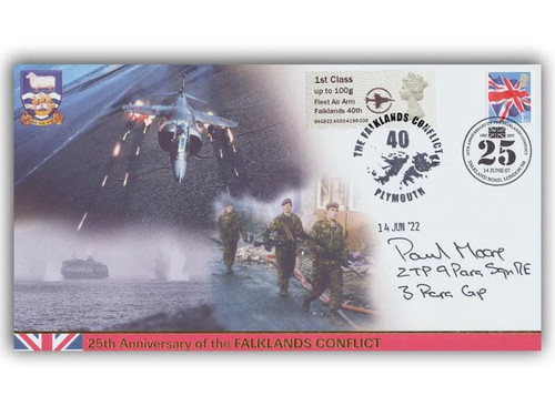 Falklands veteran signed - falklands,