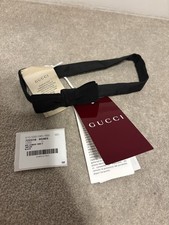 Gucci Men Black Silk Bow Tie