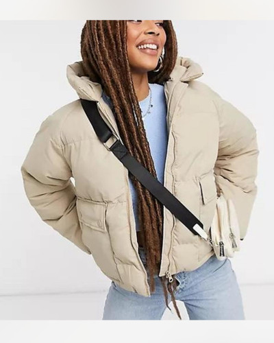 Threadbare tulip hooded puffer