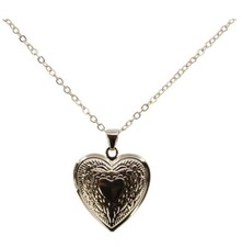 Heart Locket on 17 inch Chain