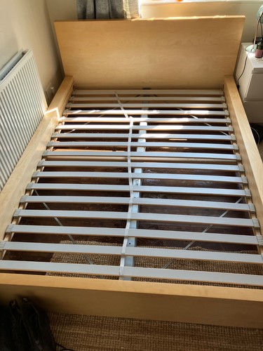 Ikea malm bed double - bed,