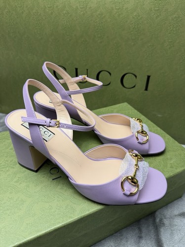 Gucci horsebit sandals - sandals, pale