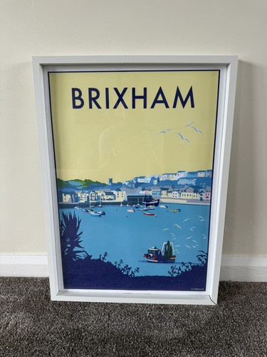 Brixham travel poster and
