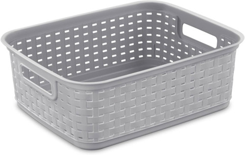 Gray weave storage baskets - gray,