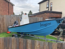 Fibretech  C-Ski 440  FISHING  BOAT , Trailer  &  Yamaha  40 hp  2 stroke Engine