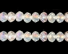 4mm 6mm /100pcs; 8mm 10mm 12mm/68-70pcs flat round rondelle Crystal Glass Beads