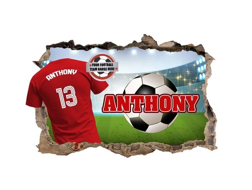 Personalised football bedroom - football,