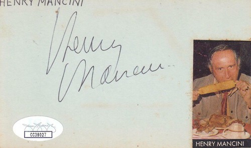 Henry mancini 1994 signed - henry,