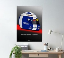 David Coulthard 1997 McLaren Helmet F1 Print - Scuderia GP