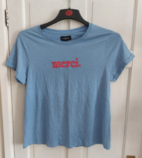 Paramour Blue Merci Top T Shirt Size Uk 18  Holiday Work Casual Day Cotton