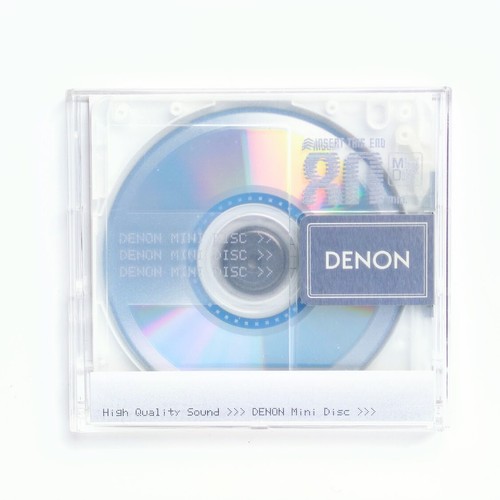 Denon crystal white minidisc - white,