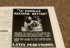 JBF7 ADVERT 5X8 JOHN FAUSTY. LP CONGAS LATIN PERCUSSION