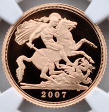 2007 Gold Proof 1/2 Sovereign